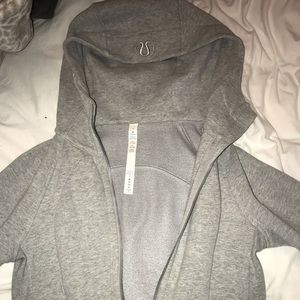 lululemon zip up sweatshirt (grey)